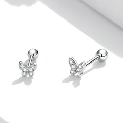 Boucles D'oreilles Papillons Brillantes - Image 3