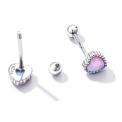 Boucles d'Oreilles Coeurs d'Opale - Image 4