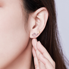 Boucles d'Oreilles Coeurs avec Avions - Image 2
