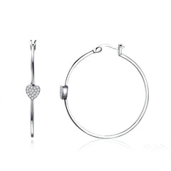 Boucles d'Oreilles Créoles Coeurs