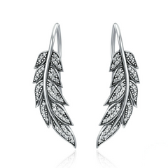Boucles d'Oreilles Plumes