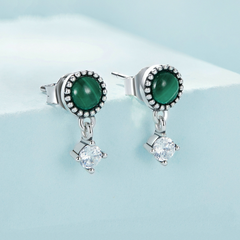 Boucles d'Oreilles Malachite - Image 3
