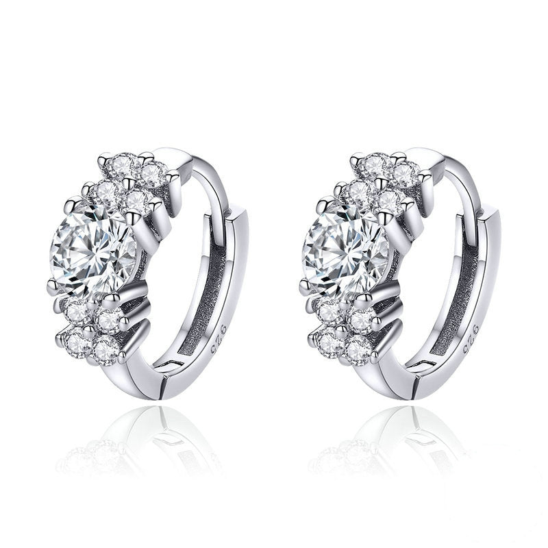 Boucles d'Oreilles Créoles Brillants