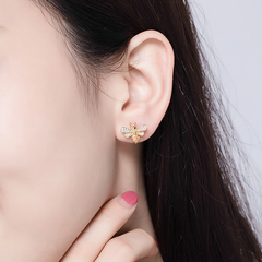 Boucles d'Oreilles Abeilles Brillantes - Image 2