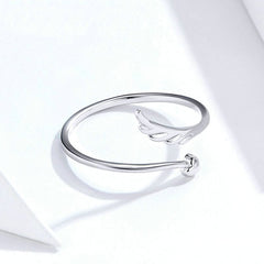 Bague Flèche en argent 925 plaqué or blanc ajustable - Photo 4