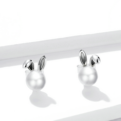 Boucles d'Oreilles Lapins avec Perles - Image 3