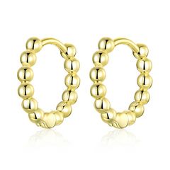 Boucles d'Oreilles Créoles Petites Sphères