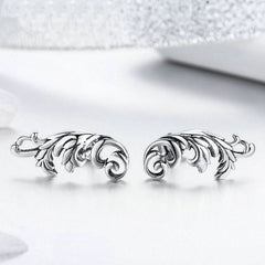 Boucles d'Oreilles Plumes Anciennes - Image 3