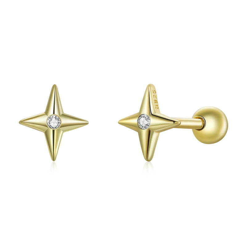 Boucles d'oreilles Petites Étoiles
