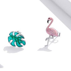 Boucles d'Oreilles Flamant Rose - Image 4