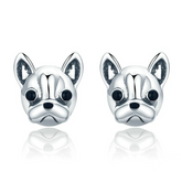 Boucles d'Oreilles Bouledogue Français