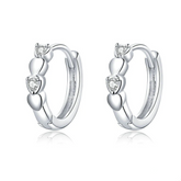 Boucles d'Oreilles Créoles Coeurs