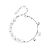 Bracelet Perles Coquillage à Pampille en Argent 925