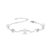 Bracelet Moissanite 0,1ct Esprit Océan en Argent 925 avec Certificat