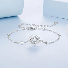 Bracelet Fleur de Lotus en Argent 925