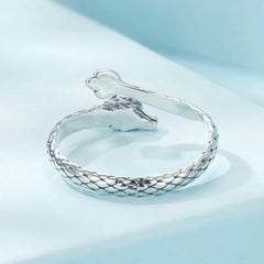 Bague Dragon Enroulé en Argent 925