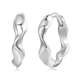 Créoles Motif Vague en Argent 925