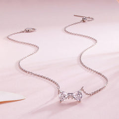 Collier Papillon et Nœud en Argent 925