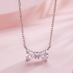 Collier Papillon et Nœud en Argent 925