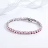 Bracelet rond topaze rose