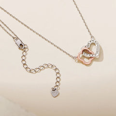 Collier Pendentif Cœur Porte-Bonheur en Argent 925