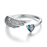 Bague Ajustable Ailes en Argent 925