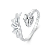 Bague Dragon Volant en Argent 925