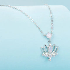 Collier Pendentif Fleur de Lotus en Argent 925