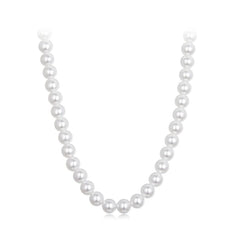Collier Perles de Coquillage 5mm en Argent 925