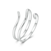 Bague Minimaliste Multi-Anneaux en Argent 925