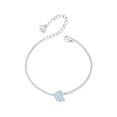 Bracelet Conque Bleue en Argent 925
