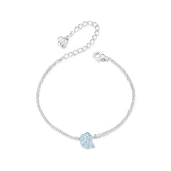 Bracelet Conque Bleue en Argent 925