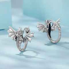 Créoles Dragon Volant en Argent 925