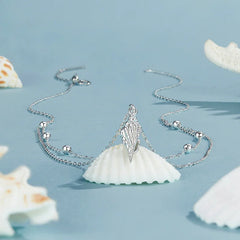 Collier Pendentif Conque en Argent 925