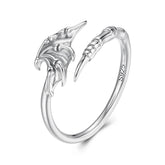 Bague Ajustable Ailes de Démon en Argent 925