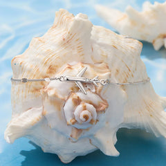 Bracelet Avion Voyage en Argent 925