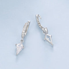 Créoles Zircon Taille Cerf-Volant en Argent 925