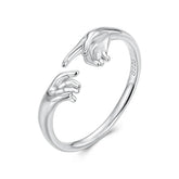 Bague Ajustable La Création d'Adam en Argent 925