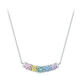 Collier Pendentif Arc-en-Ciel en Argent 925