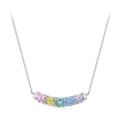 Collier Pendentif Arc-en-Ciel en Argent 925