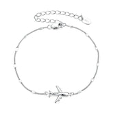 Bracelet Avion Voyage en Argent 925