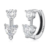 Créoles Cœur en Argent 925