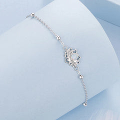 Bracelet Fleur de Lotus en Argent 925