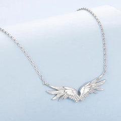 Collier Pendentif Ailes Protectrices en Argent 925