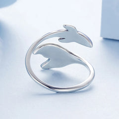 Bague Poisson Paon en Argent 925