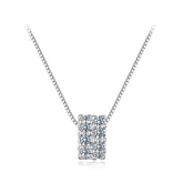 Collier Ras-de-Cou Moissanite Porte-Bonheur en Argent 925 avec Certificat