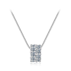 Collier Ras-de-Cou Moissanite Porte-Bonheur en Argent 925 avec Certificat