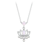 Collier Pendentif Fleur de Lotus en Argent 925