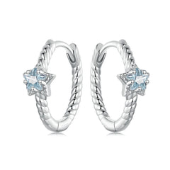 Créoles Étoile en Argent 925