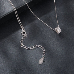 Collier Ras-de-Cou Moissanite Porte-Bonheur en Argent 925 avec Certificat